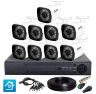 Комплект видеонаблюдения AHD 2Мп KIT-C209HD 9 камер для улицы