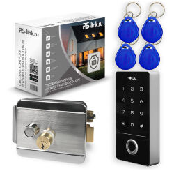 Комплект СКУД KIT-TF1EM-WP-W-SS отпечаток пальца, эл. механический замок, кодовая панель, RFID, WIFI