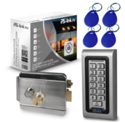Система СКУД  KIT-S601EM-WP-W-SSM на 1 дверь, кодовая панель, WIFI, 125кГц EM-Marine, замок никелевый
