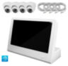 Комплект видеонаблюдения IP Ps-Link KIT-A504IP-POE-LCD / 5Мп / 4 камеры / монитор