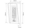Козырёк для панели доступа PS-S601EM-WP медный, PETG пластик, защита от дождя и пыли