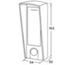 Козырёк для панели доступа PS-HF3-WF коричневый PETG, уличный, совместимость UD-ACP502EM