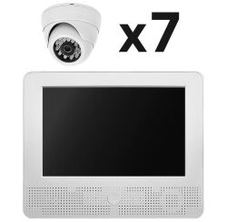 Комплект видеонаблюдения AHD 2Мп  KIT-A9207HD 7 камер для помещения, регистратор с монитором