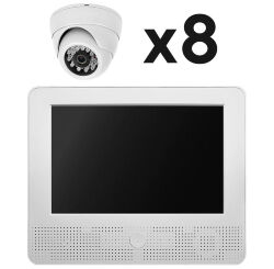 Комплект видеонаблюдения AHD 5Мп  KIT-A9508HD 8 камер для помещения, регистратор с монитором