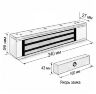 Комплект СКУД Undino KIT-ACP501EM-350 эл. магнитный замок 350кг, RFID, WIFI