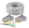 Кабель UTP4 cat.5E CCA 60 метров UTP-CCA60 с коннекторами RJ-45