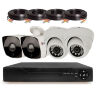 Комплект видеонаблюдения AHD 8Мп KIT-B804HD 2 камеры для улицы, 2 камеры для помещения, датчик движения, ночная съемка